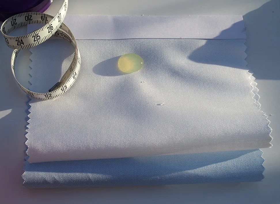 NEW THE FABRIC RESlLIENT TO STAIN AND SWEAT